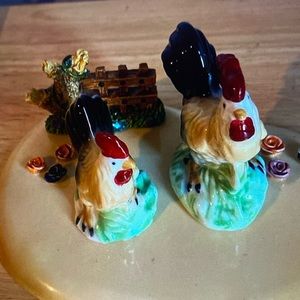 Rare set chicken and rooster